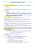 FINAL EXAM STUDY GUIDE - NR602 &sol; NR-602 &sol; NR 602 &lpar;Latest&rpar; &colon; Primary Care of the Childbearing and Childrearing Family Practicum - Chamberlain