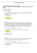 Pharmacology Quizlet--FINAL EXAM QUESTION AND ANSWER