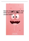 Women&rsquo;s Gynecologic Health&comma; Third Edition test bank all questions and answers verified&period;