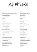AQA A-Level Physics summary notes