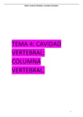 Tema 4: columna vertebral