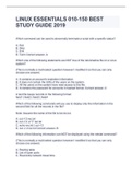 LINUX ESSENTIALS 010-150 BEST STUDY GUIDE 2019