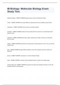 IB Biology- Molecular Biology Exam Study Test&period;