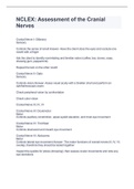 NCLEX&colon; Assessment of the Cranial Nerves