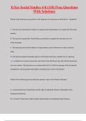 TeXes Social Studies 4-8 &lpar;118&rpar; Prep Questions  With Solutions