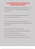 Texes Social Studies 7-12 Practice Test Questions With Solutions