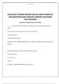 SOCIOLOGY STRAIGHTERLINE ACTUAL EXAM COMPLETE 300 QUESTIONS AND DETAILED VERIFIED SOLUTIONS JUST RELEASED