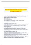 UHC Certification 2024 Questions And Answers Graded A&plus;&period;