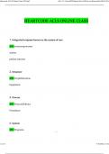 Heart Code ACLS Online Class 2025 Questions and Verified 100&percnt; Correct Answers