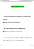 NFPA 70E Final Exam Online Course 2024 Questions and Answers Latest &lpar;2024 &sol; 2025&rpar; &lpar;Verified Answers by Expert&rpar;