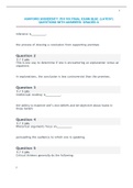 ASHFORD UNIVERSITY&period; PHI 103 FINAL EXAM QUIZ&period; &lpar;LATEST&rpar; QUESTIONS WITH ANSWERS&period; GRADED A