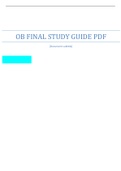 OB Final Study Guide