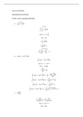 Ejercicios de integrales por sustitucion