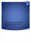 LAH3701 ASSIGNMENT 1 SOLUTIONS SEMESTER 1 2022