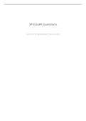 NURSING MISC 3P EXAM QUESTIONS AND ANSWERS