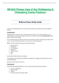 Midterm Exam Study Guide &lpar;Topics 26-30&rpar; - NR602 &sol; NR-602 &sol; NR 602 &lpar;Latest&rpar; &colon; Primary Care of the Childbearing and Childrearing Family Practicum - Chamberlain