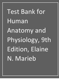 Test Bank for Human Anatomy and Physiology, 9th Edition, Elaine N. Marieb.