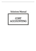 Solutions Manual, Cost Accounting A Managerial Emphasis Horngren 14th Edition.