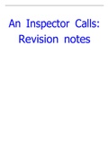 Summary of An Inspector Calls 