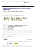 NURS-6630N-4/NURS-6630F-4/NURS-6630C-4 Week 11 Final Exam (100% CORRECT SOLUTIONS)