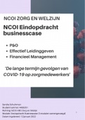 Twee geslaagde NCOI modulen Eindopdracht Businesscase Zorg en Welzijn uit 2021 en 2022