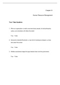 Human Resource Management, Ivancevich - Complete test bank - exam questions - quizzes (updated 2022)
