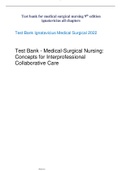 Test-bank for medical surgical nursing-ignatavicius all chapters &lpar;A&plus;&rpar;