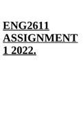 ENG2611 ASSIGNMENT 1 2022 & ASSIGNMENT 2 2022.