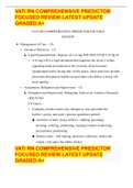 VATI RN COMPREHENSIVE PREDICTOR FOCUSED REVIEW LATEST UPDATE GRADED A&plus;