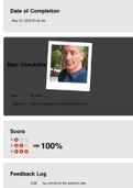 NUR 172 Stan Checketts Vsim Stan Checketts Age: 52 years Diagnosis: Rule Out Preoperative Bowel Obstruction