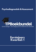 Bundel met alle toets informatie, oefentoets via link, Psychodiagnostiek en assessment, ISBN: 9789001120368 Diagnostisch Onderzoek
