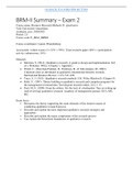 Summary  BRM II - Qualitative, second exam + practice questions (E_IBA2_BRM2)