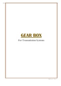 Gear Box & Solved Problems - Design of Transmission System