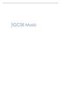 Summary of CCEA GCSE World Music 
