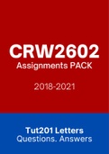 CRW2602 - Combined Tut201 Letters (2018-2021)