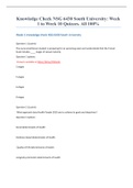 Knowledge Check NSG 6430 South University&colon; Week 1 to Week 10 Quizzes&period; All 100&percnt;