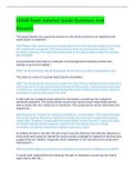 LMSW Exam Solution Guide Questions And Answers&lpar; Complete Solution Rated A&rpar;Score A&plus;