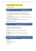 ACQ 202 Module 3 Part 2 Test&lpar; Questions And Answers&rpar; With Complete Solution&period;&sol;Score A