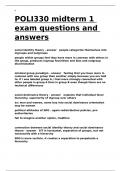 POLI330 midterm 1 exam questions and answers&period;