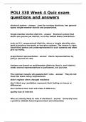 POLI 330 Week 4 Quiz exam questions and answers&period;