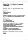 POLI330 Quiz Questions and answers&period;