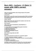 Nurs 663-- Lecture &plus;3 &lpar;Quiz 1&rpar; exam with 100- correct answers&period;