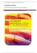 Complete Test Bank- Human Physiology An Integrated Approach 8th Edition&comma; Dee Unglaub Silverthorn Latest Update 2024 &lpar;Chapters 1-26&rpar;