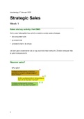 Samenvatting Strategic Sales