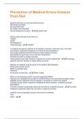 Prevention of Medical Errors Echelon Post-Test Questions and Answers New &lpar;2024&sol;2025&rpar; Solved 100&percnt; Correct