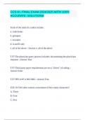 CCS III - FINAL EXAM 2024&sol;2025 WITH 100&percnt; ACCURATE  SOLUTIONS