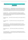 Blue Prism Correct Answers Latest Version 2024&sol;2025