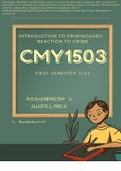 CMY1503 Assignment 2 2022