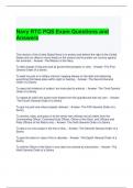 Navy RTC PQS Exam Questions and Answers