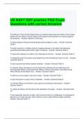 US NAVY DEP practice PQS Exam Questions with correct Answers 100&percnt;